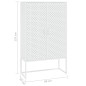 vidaXL Highboard Weiß 80x35x135 cm Stahl vidaXL Highboard Weiß 80x35x135 cm Stahl