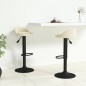 Barhocker 2 Stk. Creme Samt Barhocker 2 Stk. Creme Samt