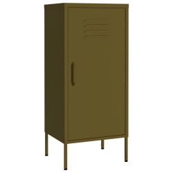 vidaXL Lagerschrank Olivgrün 42,5x35x101,5 cm Stahl    