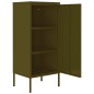 vidaXL Lagerschrank Olivgrün 42,5x35x101,5 cm Stahl vidaXL Lagerschrank Olivgrün 42,5x35x101,5 cm Stahl