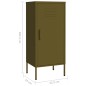 vidaXL Lagerschrank Olivgrün 42,5x35x101,5 cm Stahl vidaXL Lagerschrank Olivgrün 42,5x35x101,5 cm Stahl