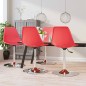 vidaXL Esszimmerstühle 4 Stk. Drehbar Rot PP vidaXL Esszimmerstühle 4 Stk. Drehbar Rot PP