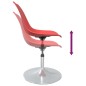 vidaXL Esszimmerstühle 4 Stk. Drehbar Rot PP vidaXL Esszimmerstühle 4 Stk. Drehbar Rot PP