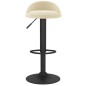 Barhocker 2 Stk. Creme Samt Barhocker 2 Stk. Creme Samt