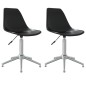 vidaXL Esszimmerstühle 2 Stk. Drehbar Weiß PP vidaXL Esszimmerstühle 2 Stk. Drehbar Weiß PP