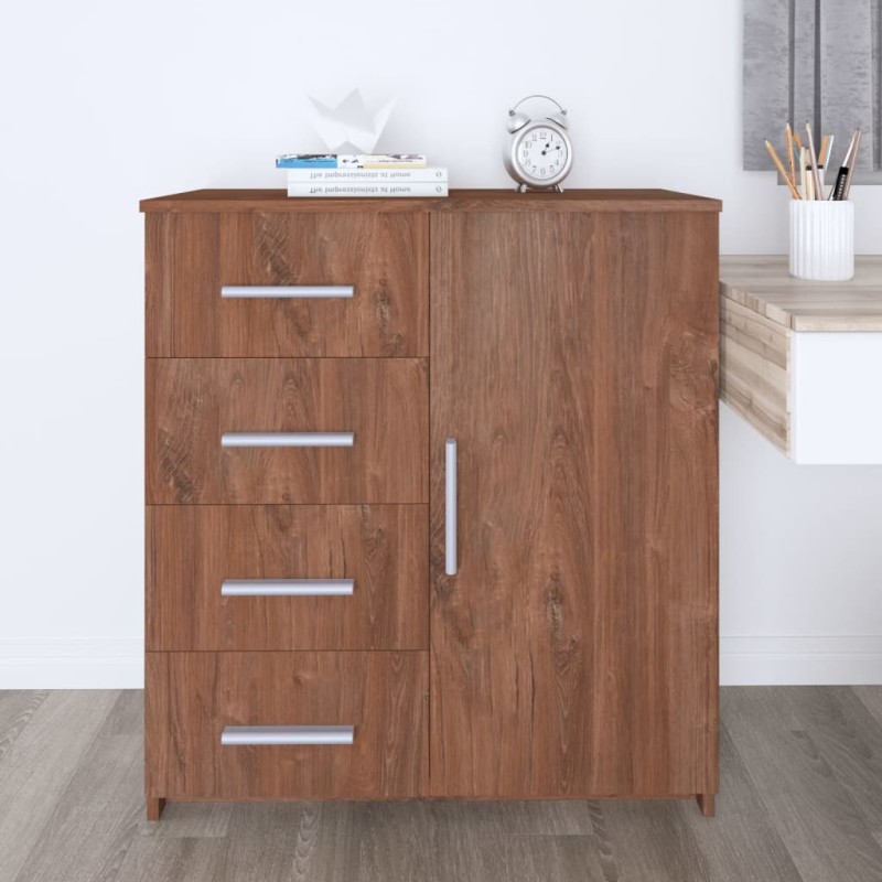 vidaXL Sideboard Braun Eiche-Optik 79x35x88 cm Holzwerkstoff vidaXL Sideboard Braun Eiche-Optik 79x35x88 cm Holzwerkstoff