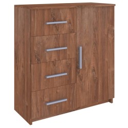 vidaXL Sideboard Braun Eiche-Optik 79x35x88 cm Holzwerkstoff