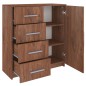 vidaXL Sideboard Braun Eiche-Optik 79x35x88 cm Holzwerkstoff vidaXL Sideboard Braun Eiche-Optik 79x35x88 cm Holzwerkstoff