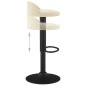 Barhocker 2 Stk. Creme Samt Barhocker 2 Stk. Creme Samt