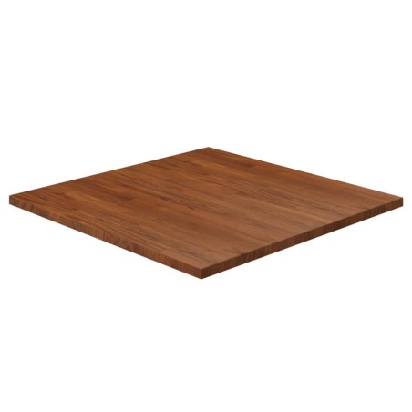 vidaXL Tischplatte Quadratisch Dunkelbraun 80x80x2,5cm Eiche Behandelt