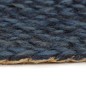 vidaXL Wendeteppich Geflochten Marineblau und Natur 180 cm Jute Rund vidaXL Wendeteppich Geflochten Marineblau und Natur 180 cm Jute Rund