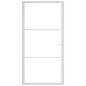 vidaXL Innentür 102,5x201,5 cm Weiß ESG-Glas und Aluminium vidaXL Innentür 102,5x201,5 cm Weiß ESG-Glas und Aluminium
