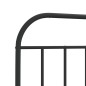 vidaXL Kopfteil Metall Schwarz 107 cm vidaXL Kopfteil Metall Schwarz 107 cm