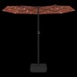 vidaXL Doppelsonnenschirm mit LEDs Terrakotta 316x240 cm vidaXL Doppelsonnenschirm mit LEDs Terrakotta 316x240 cm