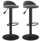 Barhocker 2 Stk. Dunkelgrau Samt Barhocker 2 Stk. Dunkelgrau Samt