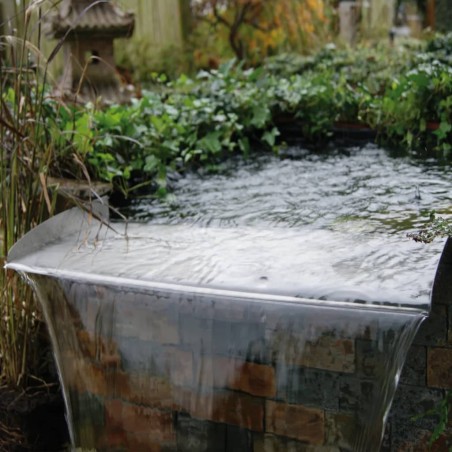Ubbink Wasserfall-Element für Gartenteich Brisbane 60 Edelstahl 