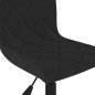 Esszimmerstühle 2 Stk. Drehbar Schwarz Samt Esszimmerstühle 2 Stk. Drehbar Schwarz Samt