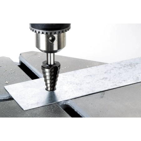 Wolfcraft Stufenbohrer 10 mm 8-35 mm HSS Grau 2585000