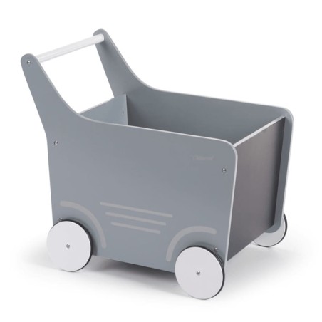 CHILDHOME Holz-Spielzeugwagen Grau WODSTRM 