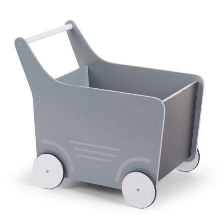 CHILDHOME Holz-Spielzeugwagen Grau WODSTRM 