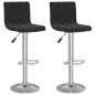 vidaXL Barhocker 2 Stk. Schwarz Samt vidaXL Barhocker 2 Stk. Schwarz Samt
