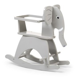 CHILDHOME Schaukelelefant Grau CWRELPH