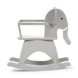 CHILDHOME Schaukelelefant Grau CWRELPH