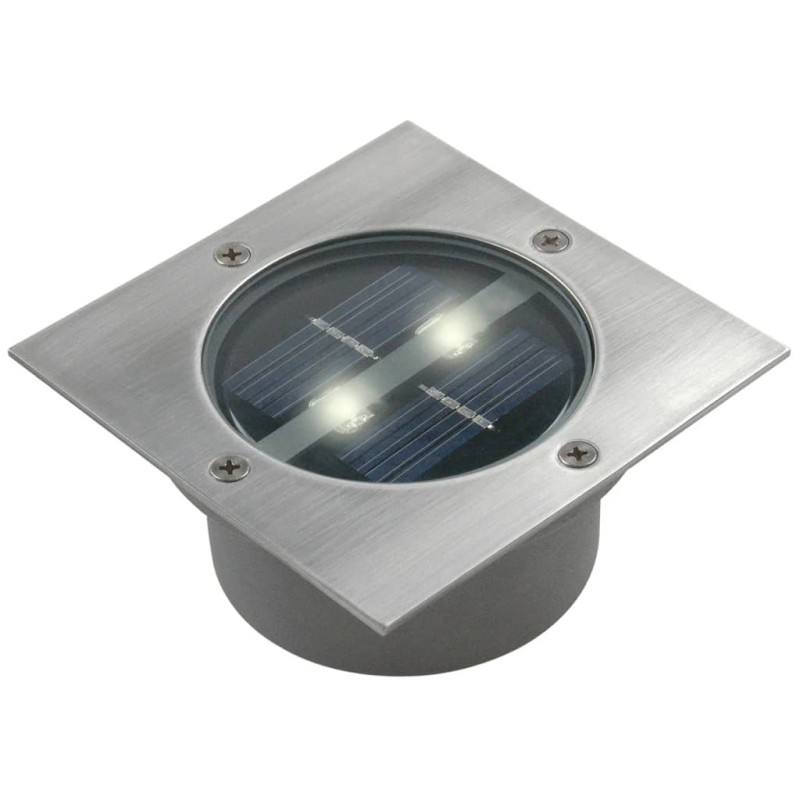 Ranex Solar Bodenstrahler Quadratisch 0,12 W Silber 5000.198 Ranex Solar Bodenstrahler Quadratisch 0,12 W Silber 5000.198