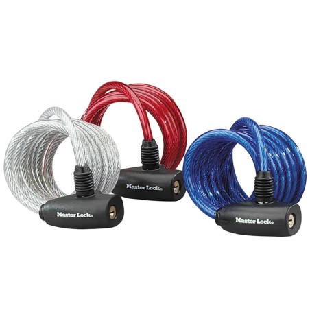 Master Lock Kabelschloss 3er-Pack 1,8 m x 8 mm 8127EURTRI