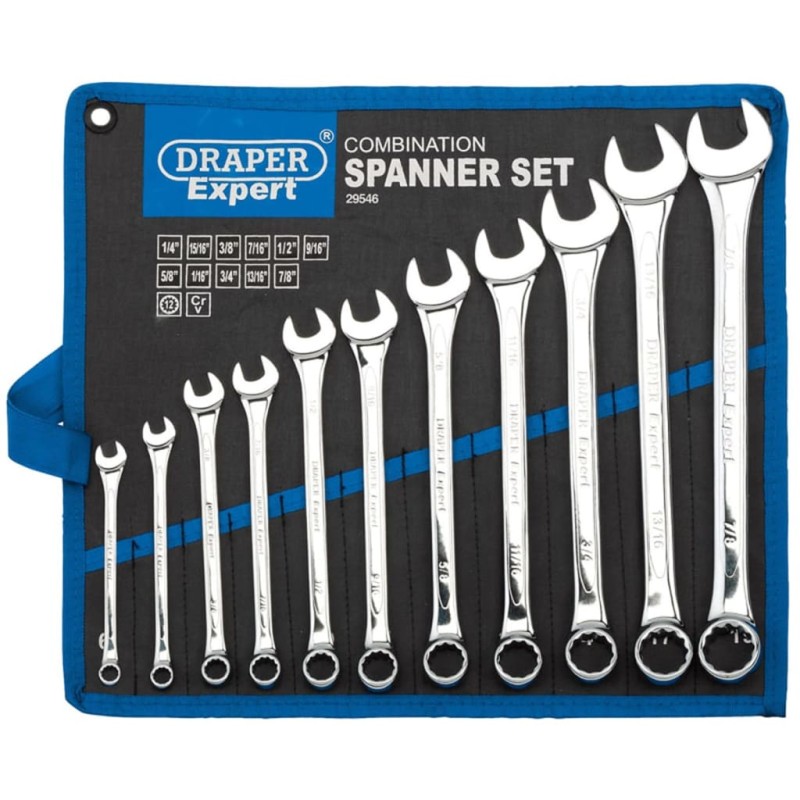 Draper Tools Expert Kombi-Maulschlüsselsatz 11-teilig Silber 29546 Draper Tools Expert Kombi-Maulschlüsselsatz 11-teilig Silber 29546