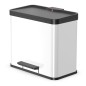 Hailo Tretmülleimer Oko Trio Plus Größe L 3×9L Weiß 0633-230 Hailo Tretmülleimer Oko Trio Plus Größe L 3×9L Weiß 0633-230