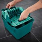 Leifheit Wischtuchpresse mit Bodenwischer Set Profi Compact Grün 55092 Leifheit Wischtuchpresse mit Bodenwischer Set Profi Compact Grün 55092