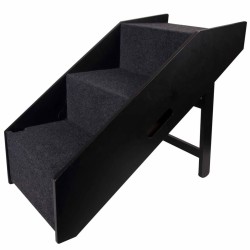 FLAMINGO Haustierrampe und -treppe Schwarz 62x36x51 cm 515222