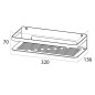 Tiger Ablage für Dusche Caddy Silbern Groß 1400230946 Tiger Ablage für Dusche Caddy Silbern Groß 1400230946