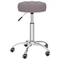Essstühle 2 Stk. Drehbar Taupe Stoff Essstühle 2 Stk. Drehbar Taupe Stoff