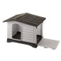 Ferplast Hundehütte Villa 90 Grau 88 x 72 x 65 cm 87255099 Ferplast Hundehütte Villa 90 Grau 88 x 72 x 65 cm 87255099