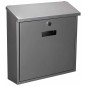 Perel Briefkasten Monaco Silbern BG30003 Perel Briefkasten Monaco Silbern BG30003