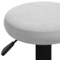 Barhocker 2 Stk. Hellgrau Samt Barhocker 2 Stk. Hellgrau Samt