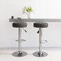Barhocker 2 Stk. Schwarz Stoff Barhocker 2 Stk. Schwarz Stoff