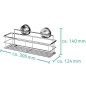 RIDDER Duschregal 30,5 x 12,4 x 14 cm Chrom 12010200 RIDDER Duschregal 30,5 x 12,4 x 14 cm Chrom 12010200