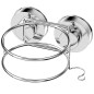 RIDDER Fönhalter mit Saugnapf 14 x 12,7 x 6,5 cm Chrom 12070000 RIDDER Fönhalter mit Saugnapf 14 x 12,7 x 6,5 cm Chrom 12070000