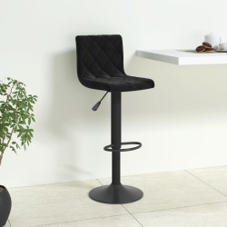 vidaXL Barhocker Schwarz Samt 