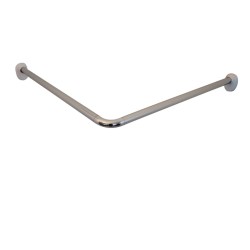 RIDDER Eck-Duschvorhangstange Chrom 80 x 80 x 2,5 cm