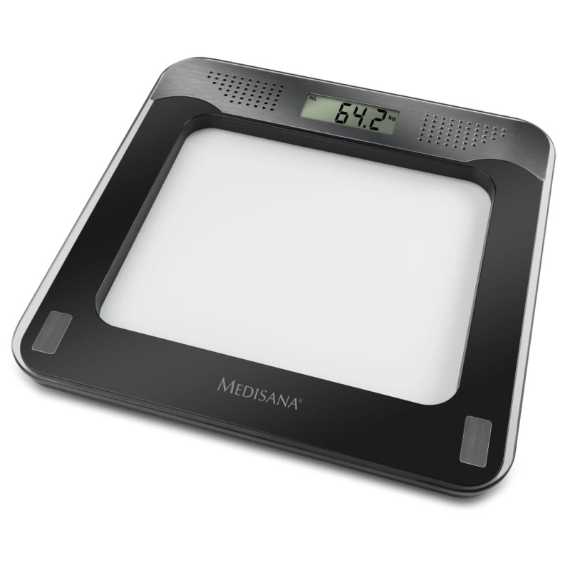 Medisana Personenwaage PS 416 180 kg Schwarz und Silber Medisana Personenwaage PS 416 180 kg Schwarz und Silber