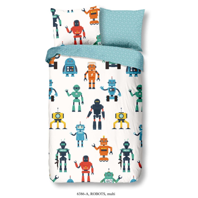 Good Morning Kinder-Bettwäsche-Set Robots 140 x 200/220 cm Good Morning Kinder-Bettwäsche-Set Robots 140 x 200/220 cm