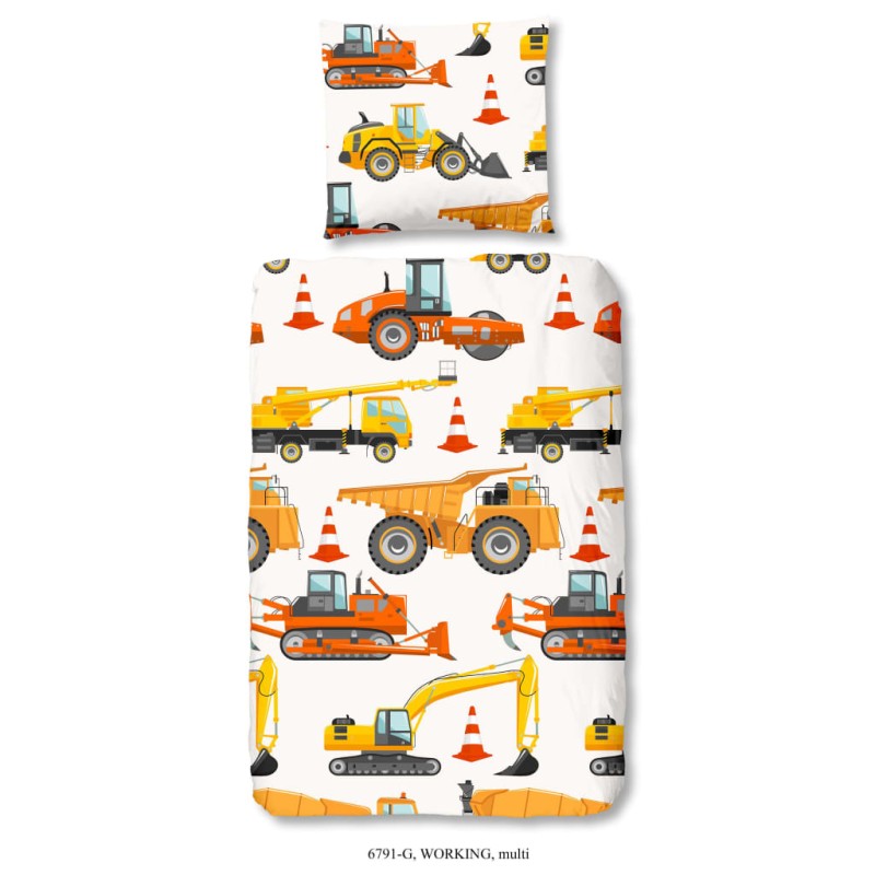 Good Morning Kinder-Bettwäsche-Set Working 135×200 cm Good Morning Kinder-Bettwäsche-Set Working 135×200 cm