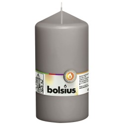 Bolsius Stumpenkerzen 8 Stk. 150 x 78 mm Warmgrau
