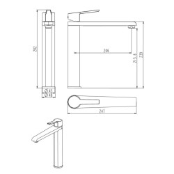SCHÜTTE Spültischarmatur VITA Chrom
