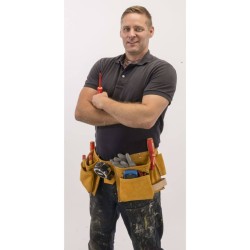 Draper Tools Werkzeuggürtel Doppelt-Leder Aprikose 50 mm 