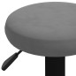 Barhocker 2 Stk. Dunkelgrau Samt Barhocker 2 Stk. Dunkelgrau Samt